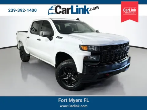 White 2020 Chevrolet Silverado 1500 Custom Trail Boss for sale in Fort Myers, FL
