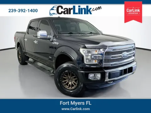 Black 2015 Ford F-150 Platinum for sale in Fort Myers, FL