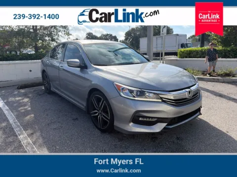 Silver 2017 Honda Accord Sport for sale in Fort Myers, FL