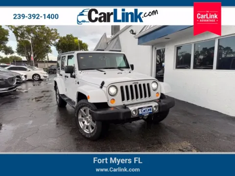 White 2017 Jeep Wrangler Unlimited Sahara for sale in Fort Myers, FL