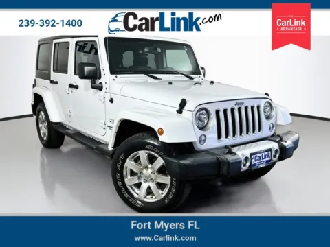 White 2017 Jeep Wrangler Unlimited Sahara for sale in Fort Myers, FL