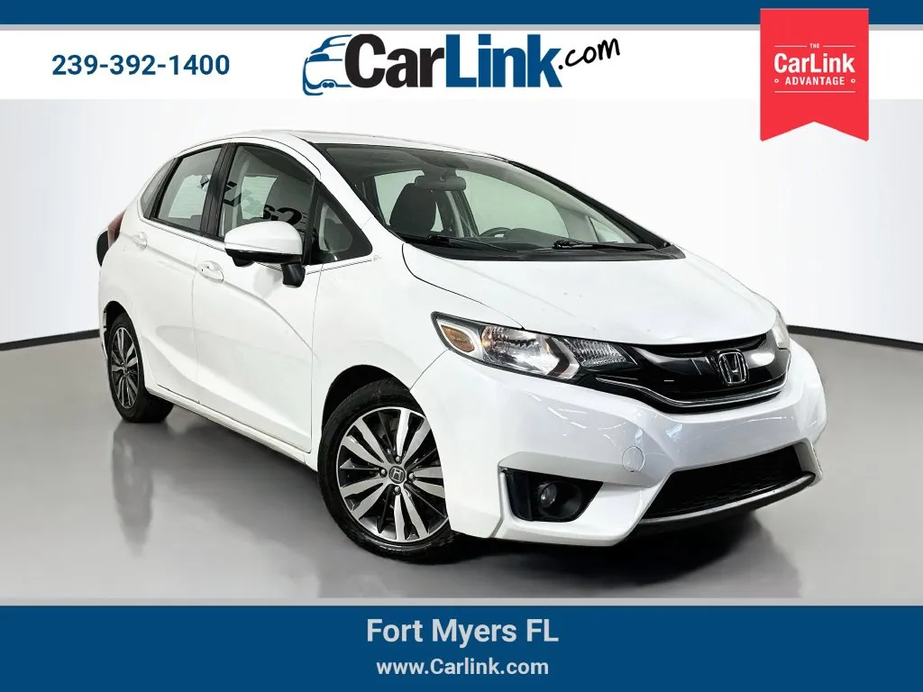 White 2015 Honda Fit EX for sale in Fort Myers, FL