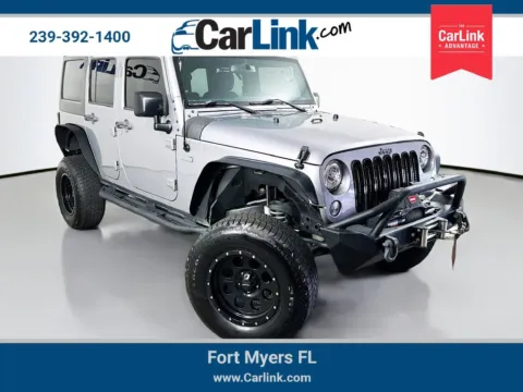 Silver 2017 Jeep Wrangler Unlimited Sport for sale in Fort Myers, FL