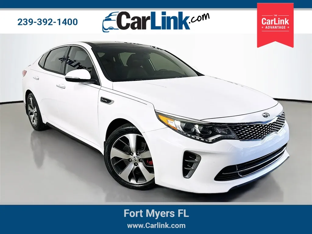 White 2017 Kia Optima SX for sale in Fort Myers, FL