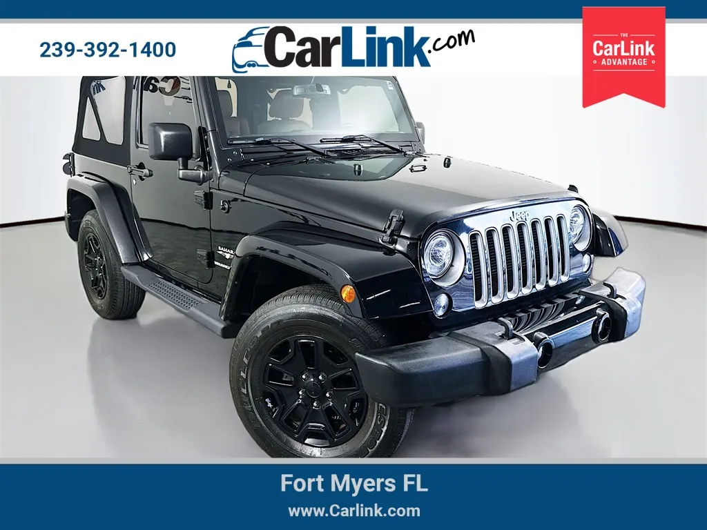 Black 2018 Jeep Wrangler JK Sahara for sale in Fort Myers, FL