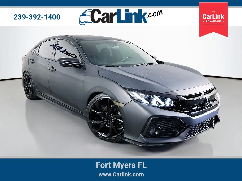 Black 2017 Honda Civic Sport for sale in Fort Myers, FL