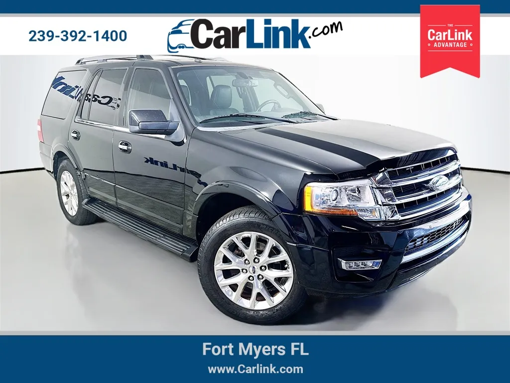 Black 2017 Ford Expedition Limited for sale in Fort Myers, FL