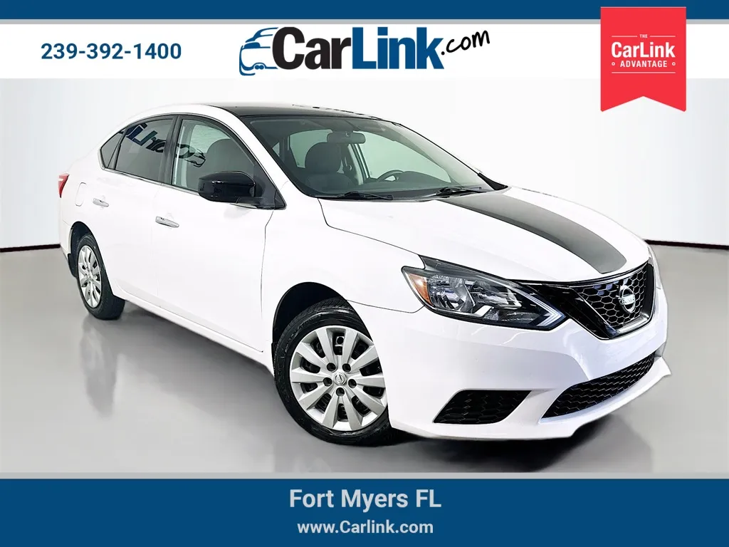 White 2017 Nissan Sentra S for sale in Fort Myers, FL