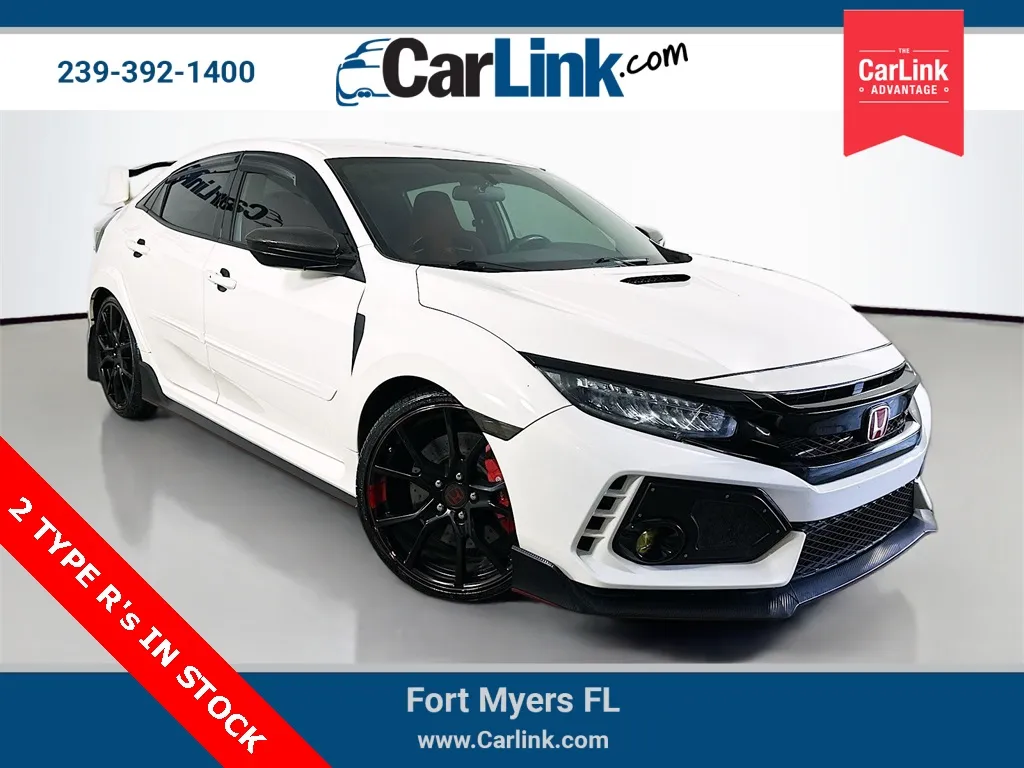White 2018 Honda Civic Type R Touring for sale in Fort Myers, FL