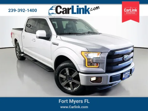 Silver 2016 Ford F-150 Lariat for sale in Fort Myers, FL