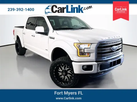 White 2016 Ford F-150 Limited for sale in Fort Myers, FL