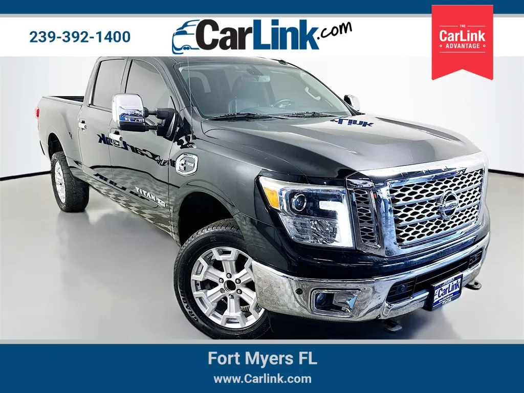 Black 2017 Nissan Titan XD SL for sale in Fort Myers, FL