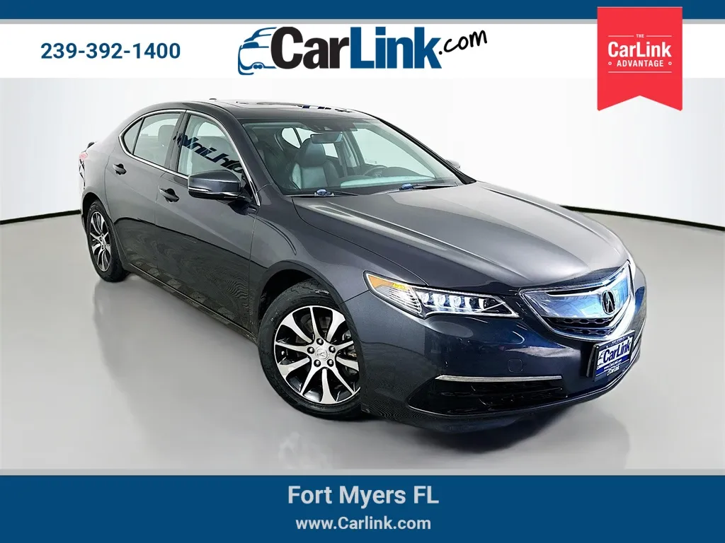 Gray 2015 Acura TLX Tech for sale in Fort Myers, FL