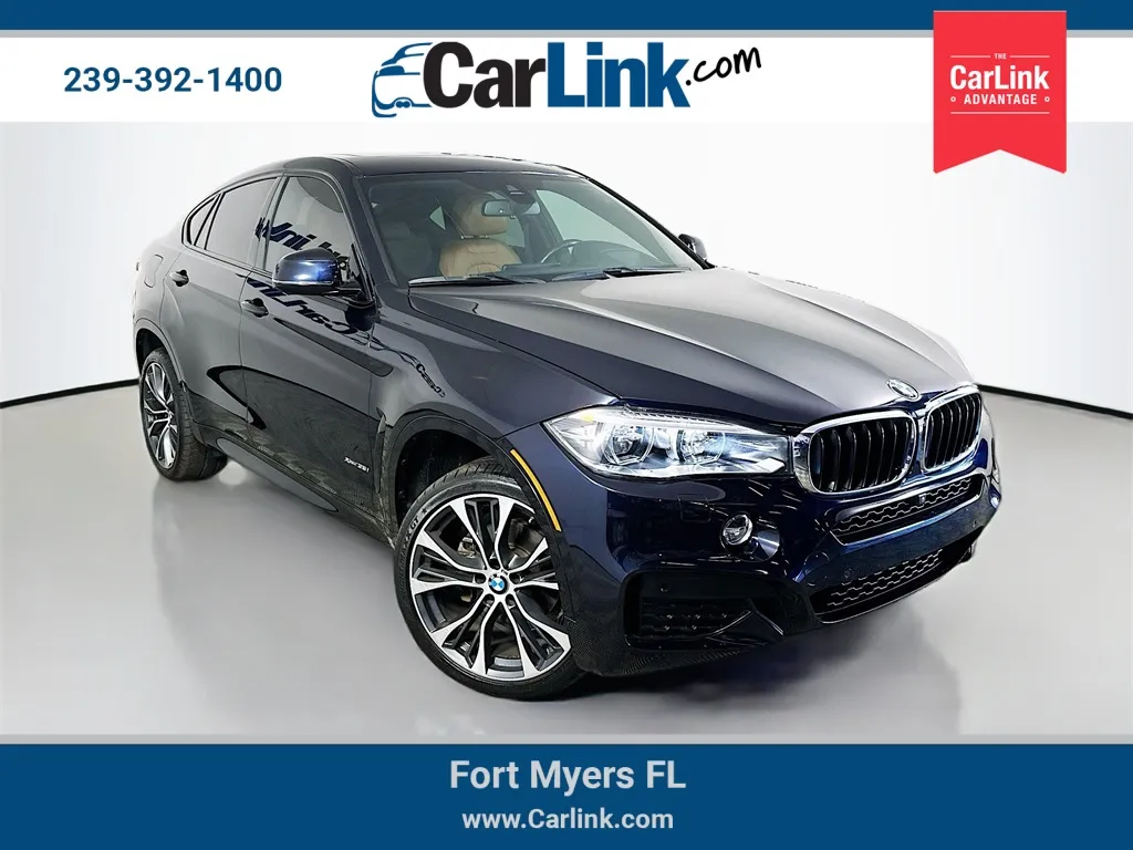 Black 2017 BMW X6 xDrive35i for sale in Fort Myers, FL