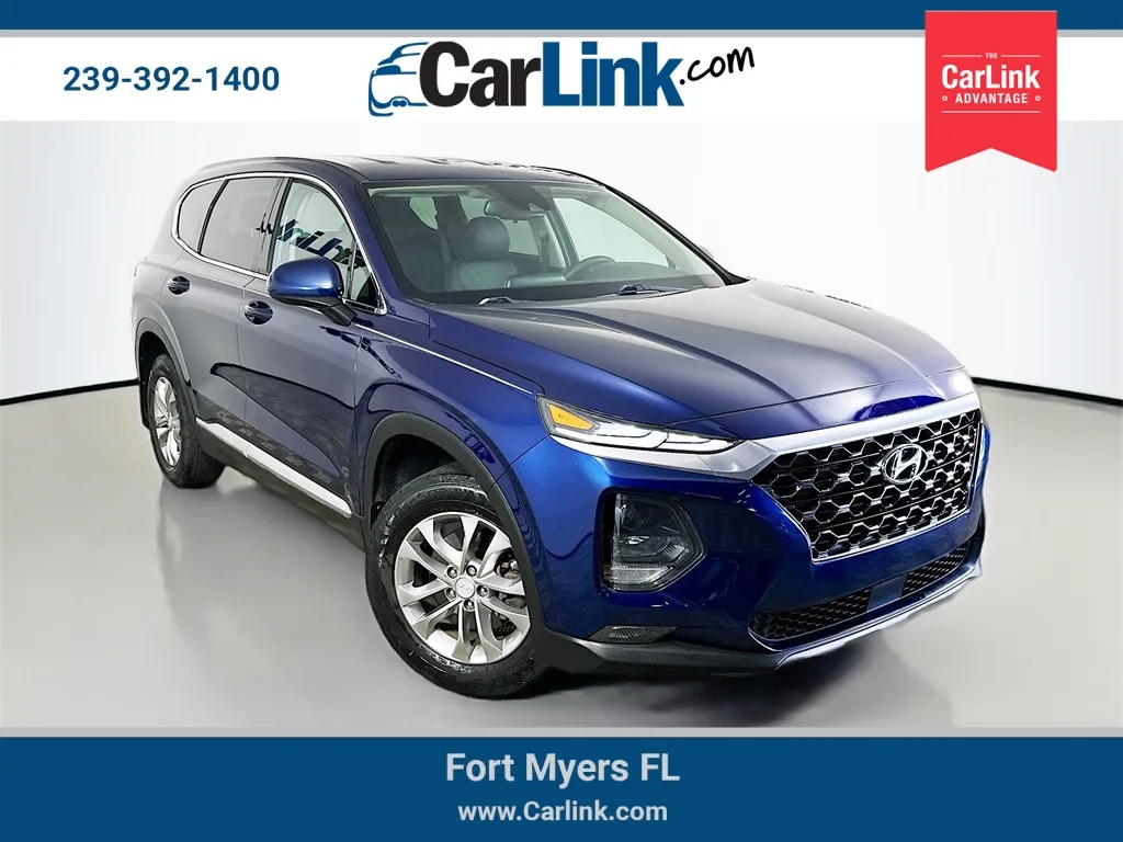 Blue 2020 Hyundai Santa Fe SEL for sale in Fort Myers, FL