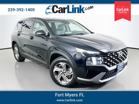 Black 2021 Hyundai Santa Fe SE for sale in Fort Myers, FL