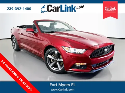 Red 2015 Ford Mustang V6 for sale in Fort Myers, FL