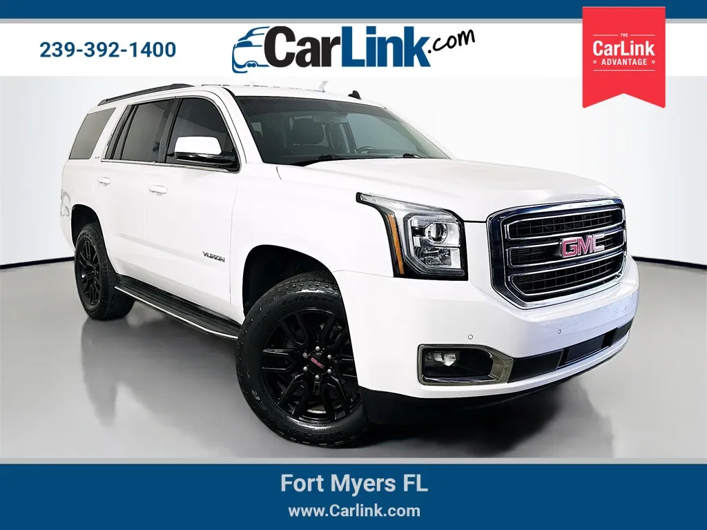 White 2015 GMC Yukon SLE for sale in Fort Myers, FL