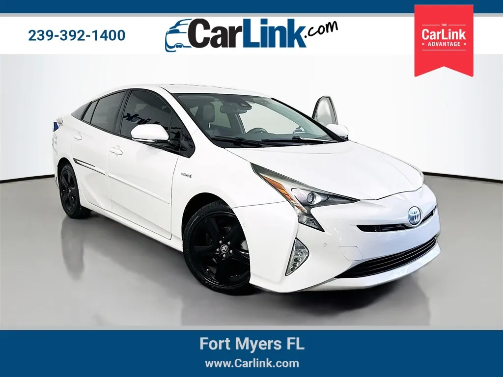 White 2017 Toyota Prius Four Touring for sale in Fort Myers, FL