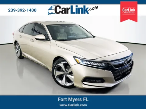 Beige 2018 Honda Accord Touring for sale in Fort Myers, FL