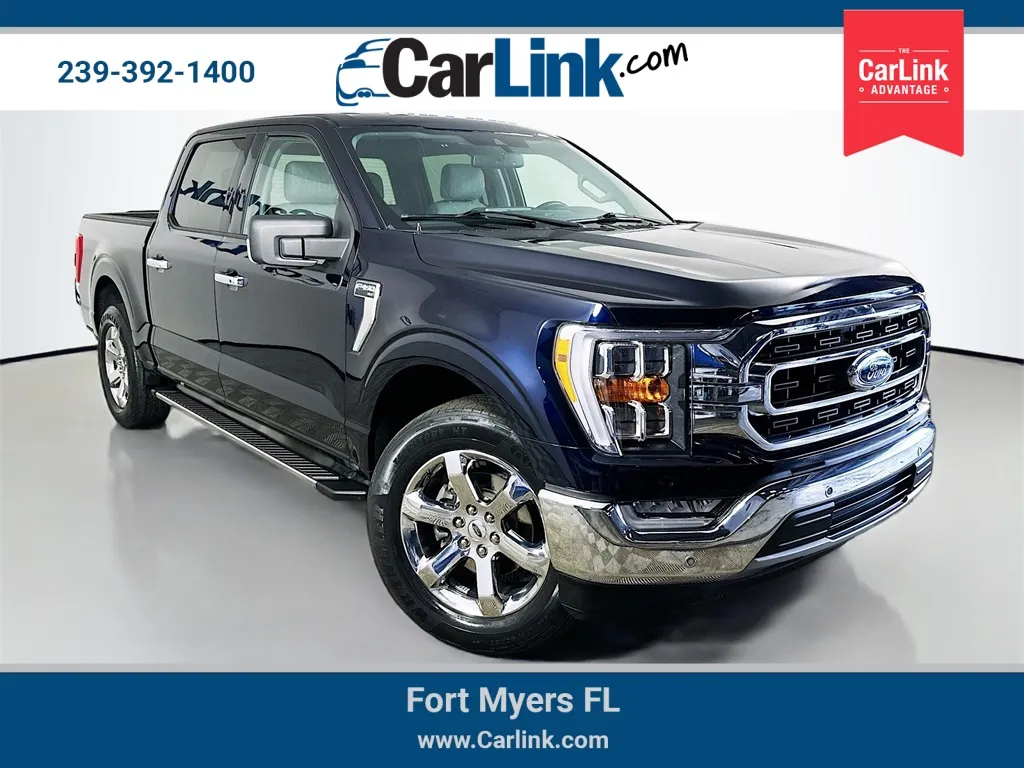 Blue 2021 Ford F-150 XLT for sale in Fort Myers, FL