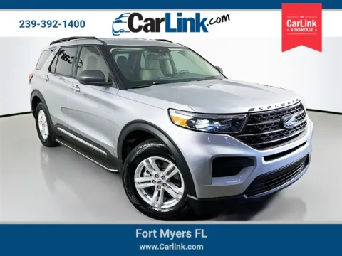 Silver 2020 Ford Explorer XLT for sale in Fort Myers, FL