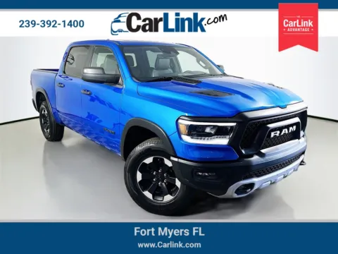 Blue 2021 Ram 1500 Rebel for sale in Fort Myers, FL