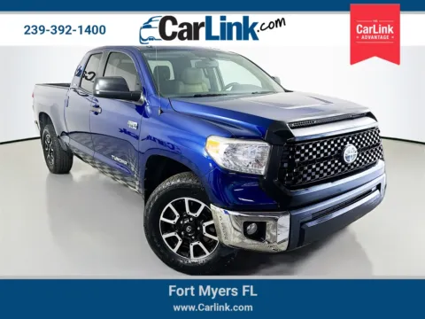 Blue 2015 Toyota Tundra SR5 for sale in Fort Myers, FL
