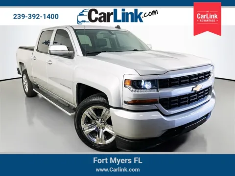 Silver 2018 Chevrolet Silverado 1500 Custom for sale in Fort Myers, FL