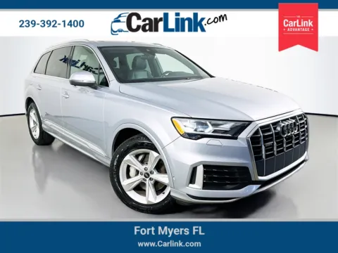 Silver 2021 Audi Q7 45 Premium for sale in Fort Myers, FL