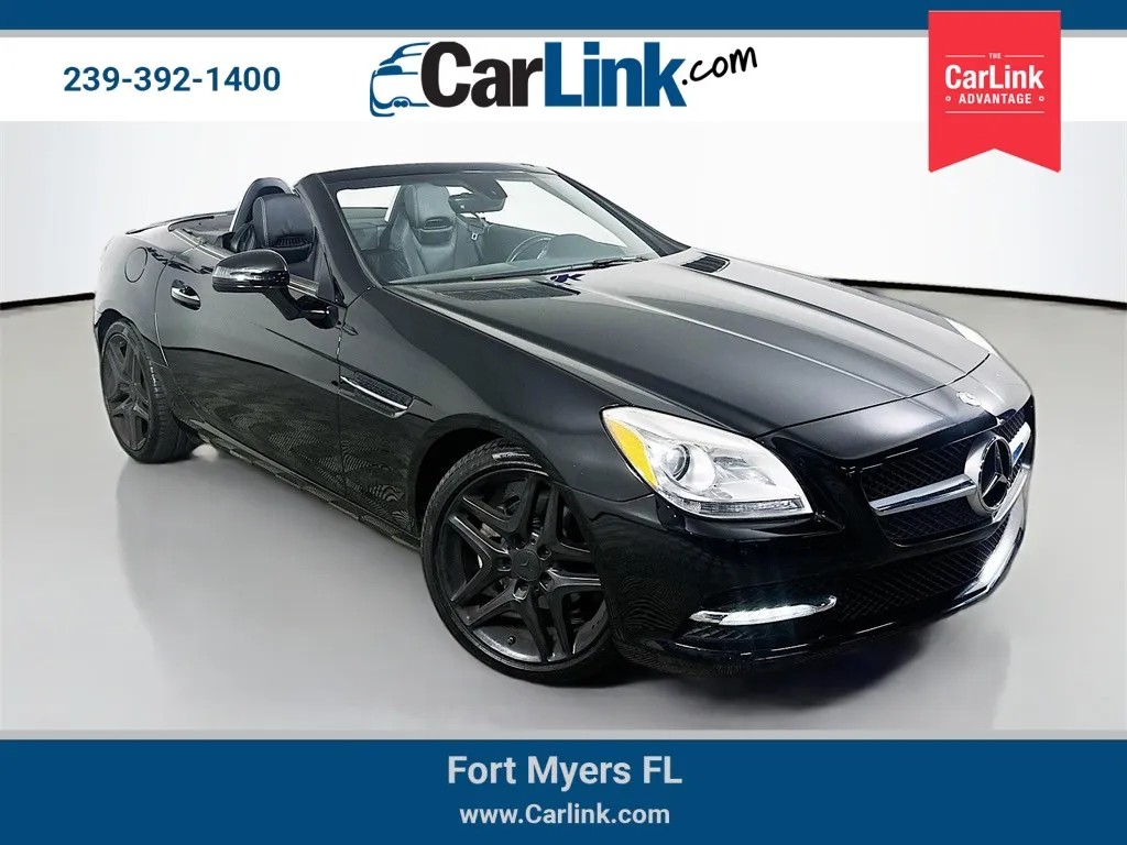 Black 2015 Mercedes-Benz SLK 250 for sale in Fort Myers, FL