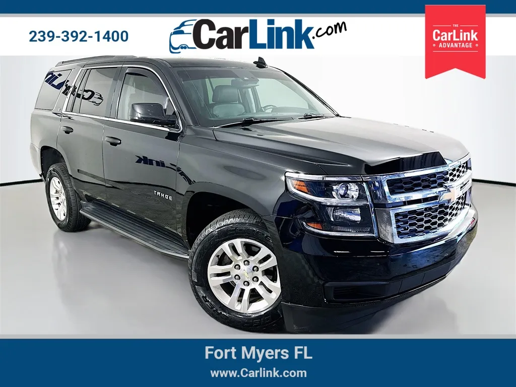 Black 2017 Chevrolet Tahoe LT for sale in Fort Myers, FL