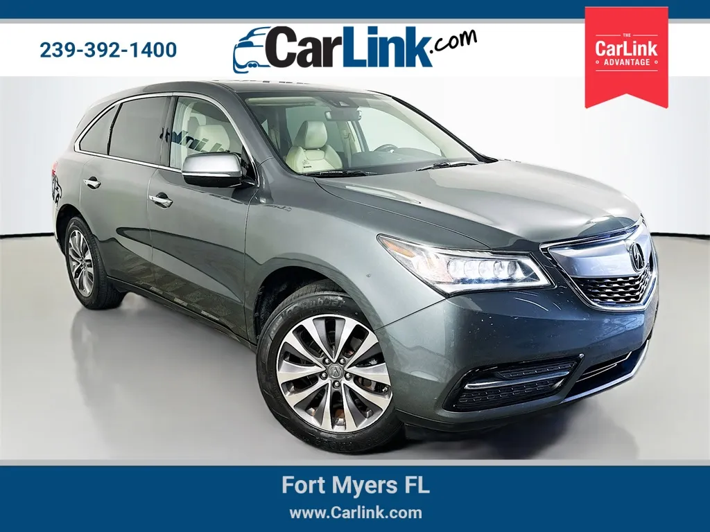 Gray 2016 Acura MDX 3.5L for sale in Fort Myers, FL
