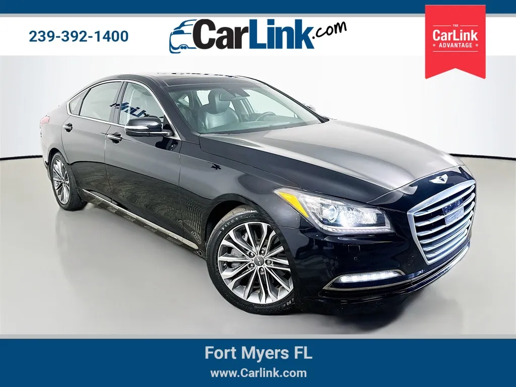 Black 2016 Hyundai Genesis 3.8 for sale in Fort Myers, FL