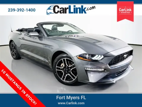 Gray 2021 Ford Mustang EcoBoost Premium for sale in Fort Myers, FL