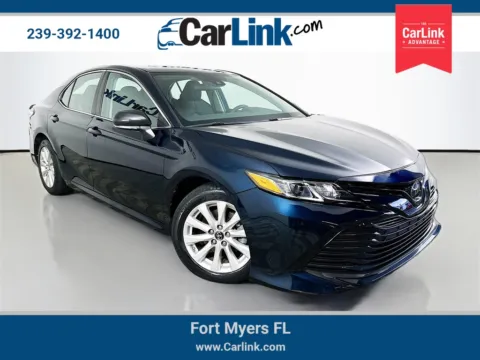 Blue 2019 Toyota Camry LE for sale in Fort Myers, FL