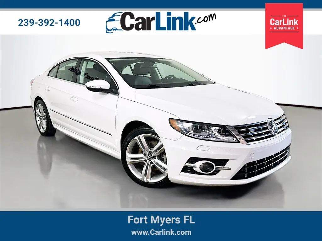 White 2015 Volkswagen CC 2.0T R-Line for sale in Fort Myers, FL