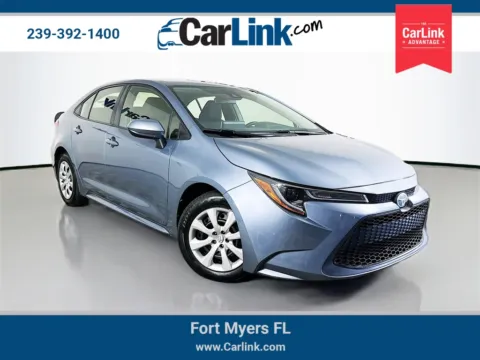 Blue 2021 Toyota Corolla LE for sale in Fort Myers, FL