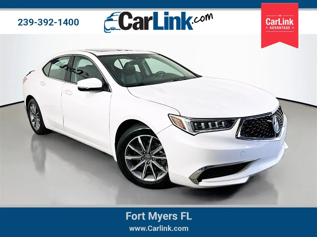 White 2019 Acura TLX 2.4L Technology Pkg for sale in Fort Myers, FL