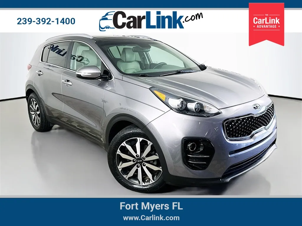 Silver 2017 Kia Sportage EX for sale in Fort Myers, FL