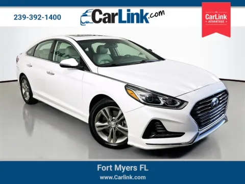 White 2018 Hyundai Sonata Limited for sale in Fort Myers, FL