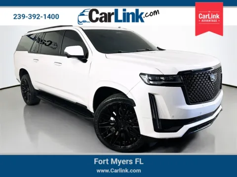 White 2022 Cadillac Escalade ESV Luxury for sale in Fort Myers, FL