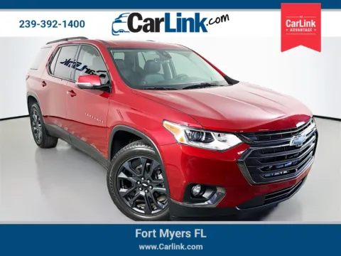 Red 2020 Chevrolet Traverse RS for sale in Fort Myers, FL