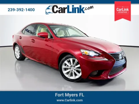 Red 2014 Lexus IS 250 for sale in Fort Myers, FL