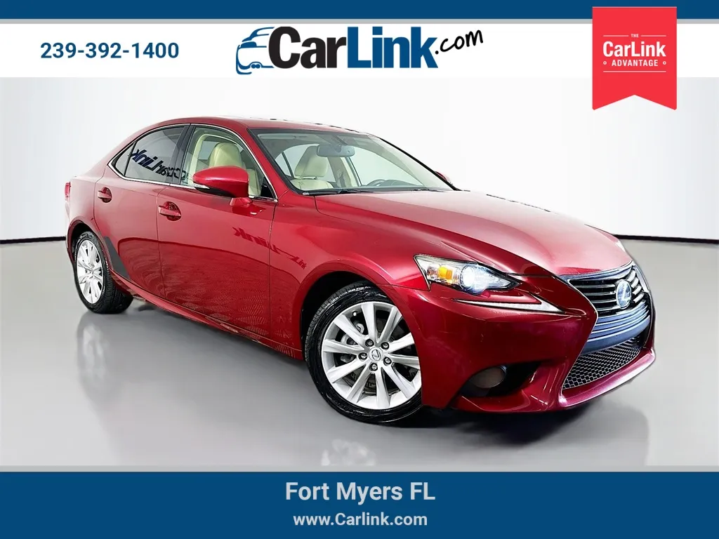 Red 2014 Lexus IS 250 for sale in Fort Myers, FL