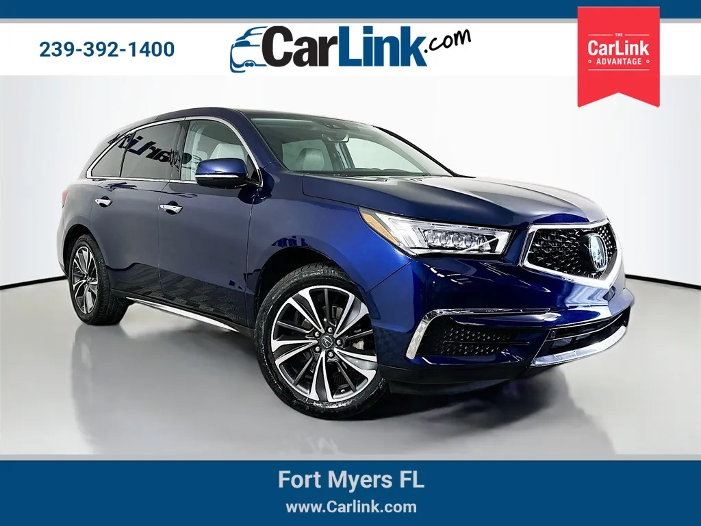 Blue 2020 Acura MDX Technology for sale in Fort Myers, FL