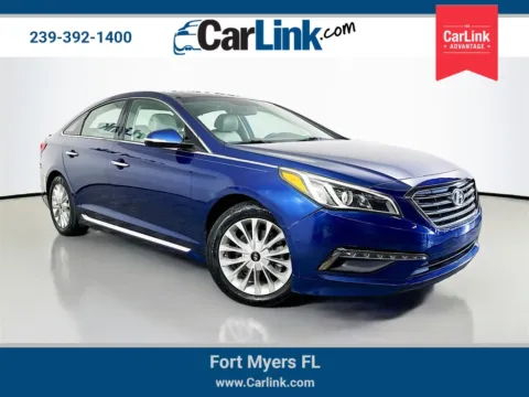 Blue 2015 Hyundai Sonata Limited for sale in Fort Myers, FL