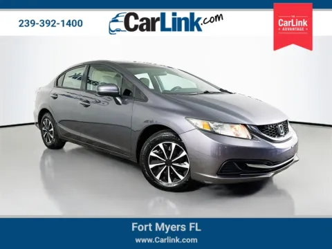 Gray 2015 Honda Civic LX for sale in Fort Myers, FL