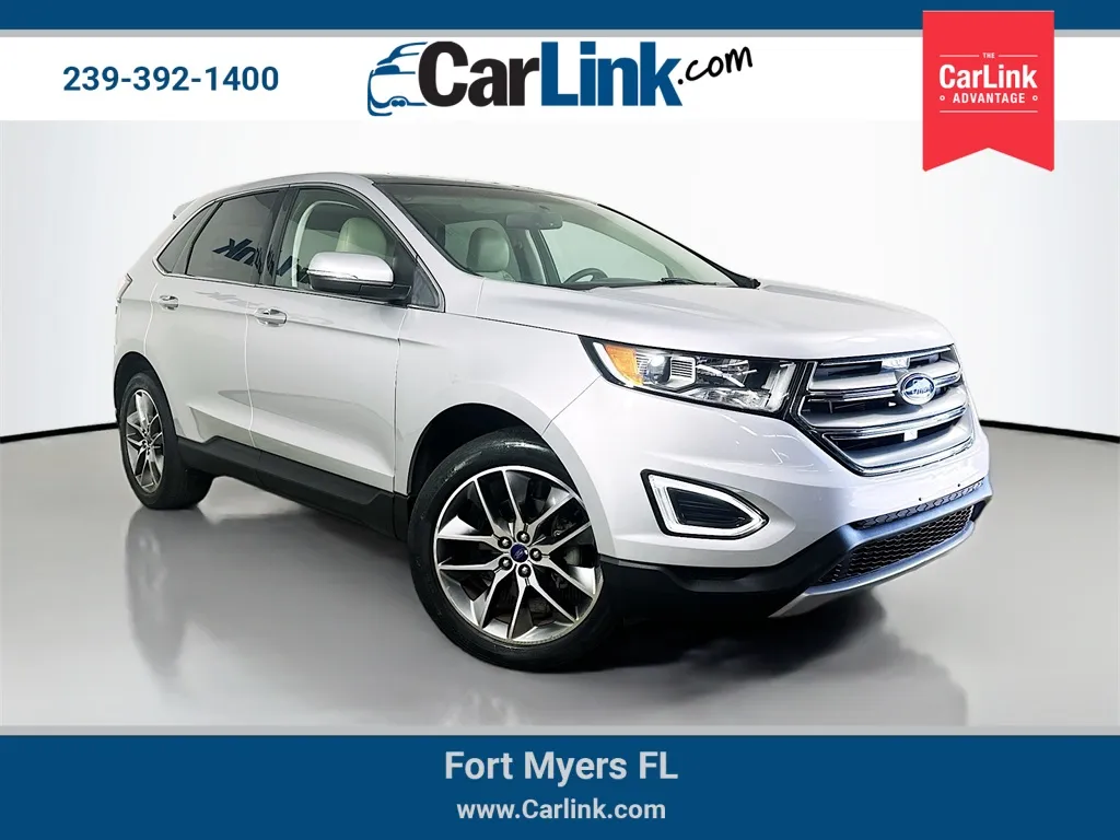 Silver 2016 Ford Edge Titanium for sale in Fort Myers, FL
