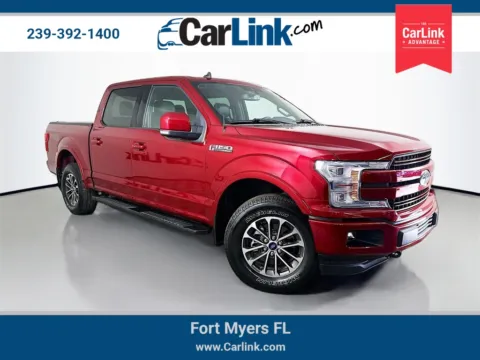 Red 2019 Ford F-150 Lariat for sale in Fort Myers, FL